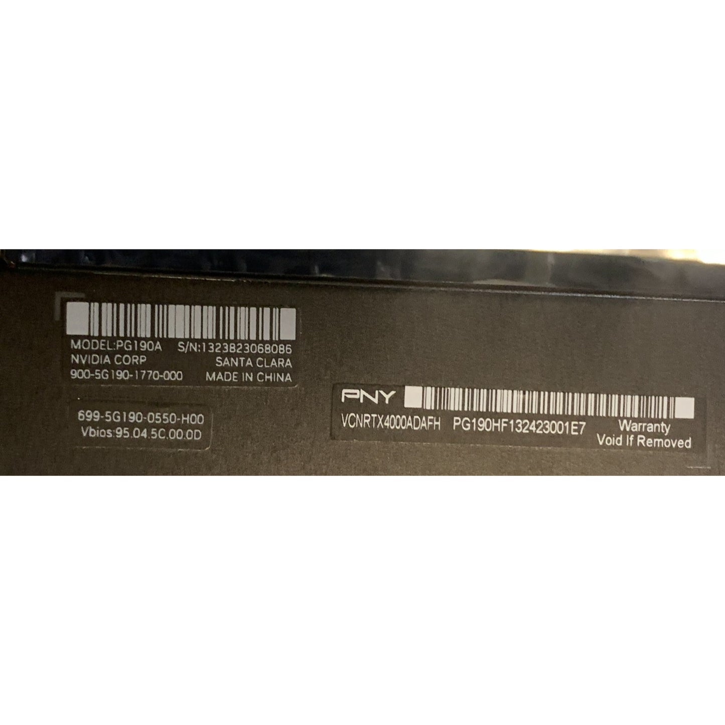 PNY NVIDIA RTX 4000 ADA Generation 20GB GDDR6 Graphics Card