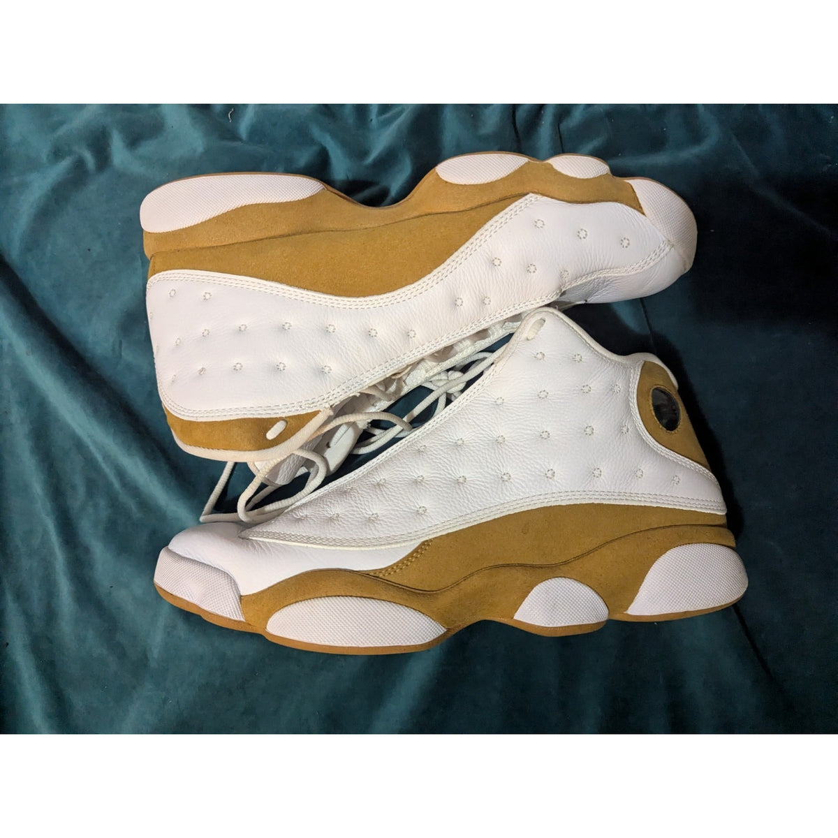 Air Jordan 13 Retro 2023 White/Wheat Leather 414571-171 Men Size 10.5
