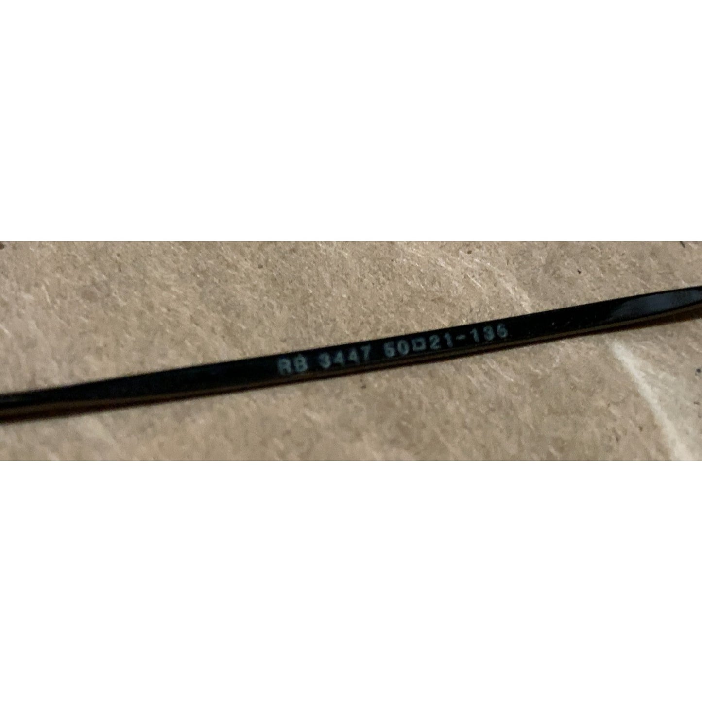 Ray Ban RB3447 Round Metal Black 50-21 135