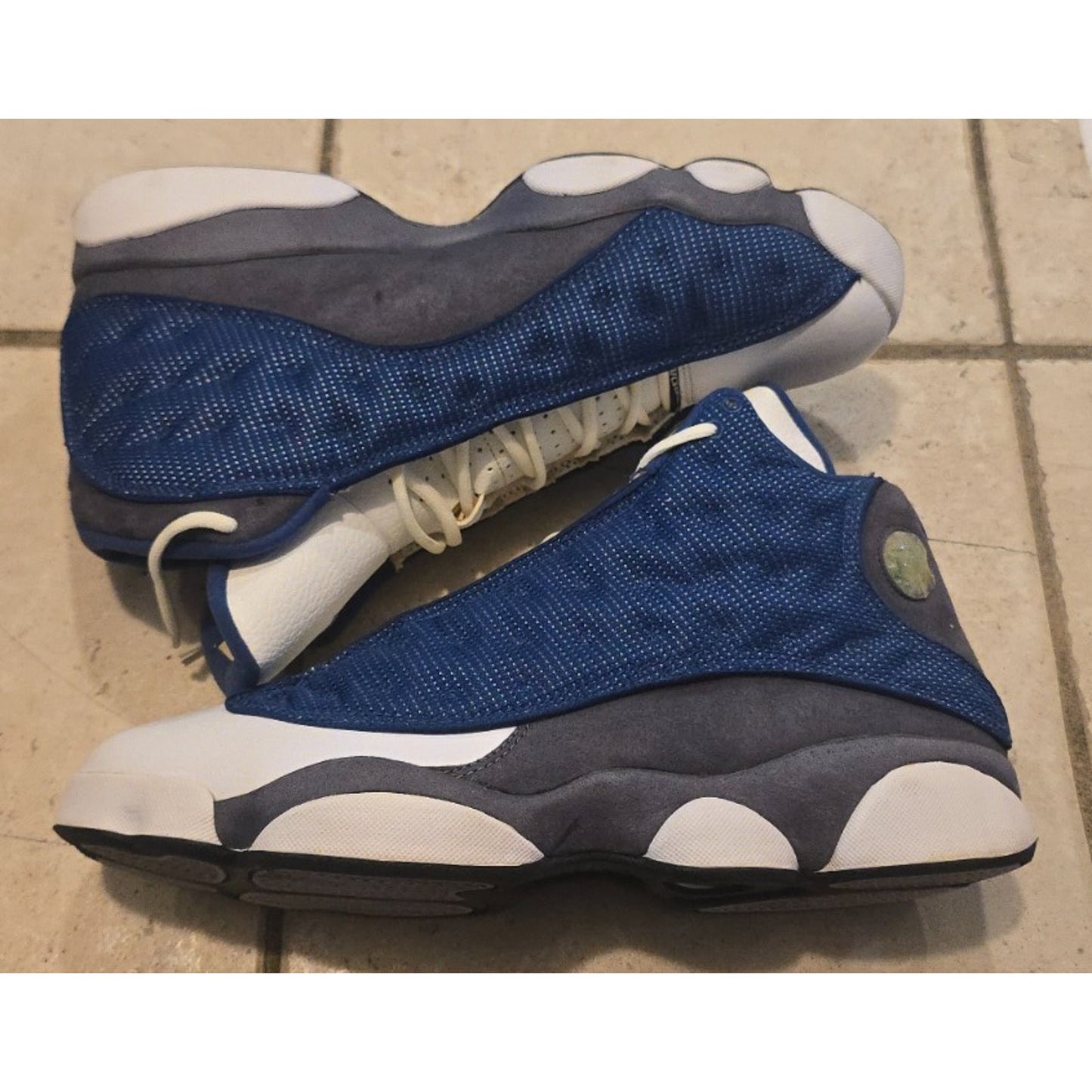 Nike Air Jordan XIII 13 Retro Flint Navy Blue Grey 414571-401 / 13M /