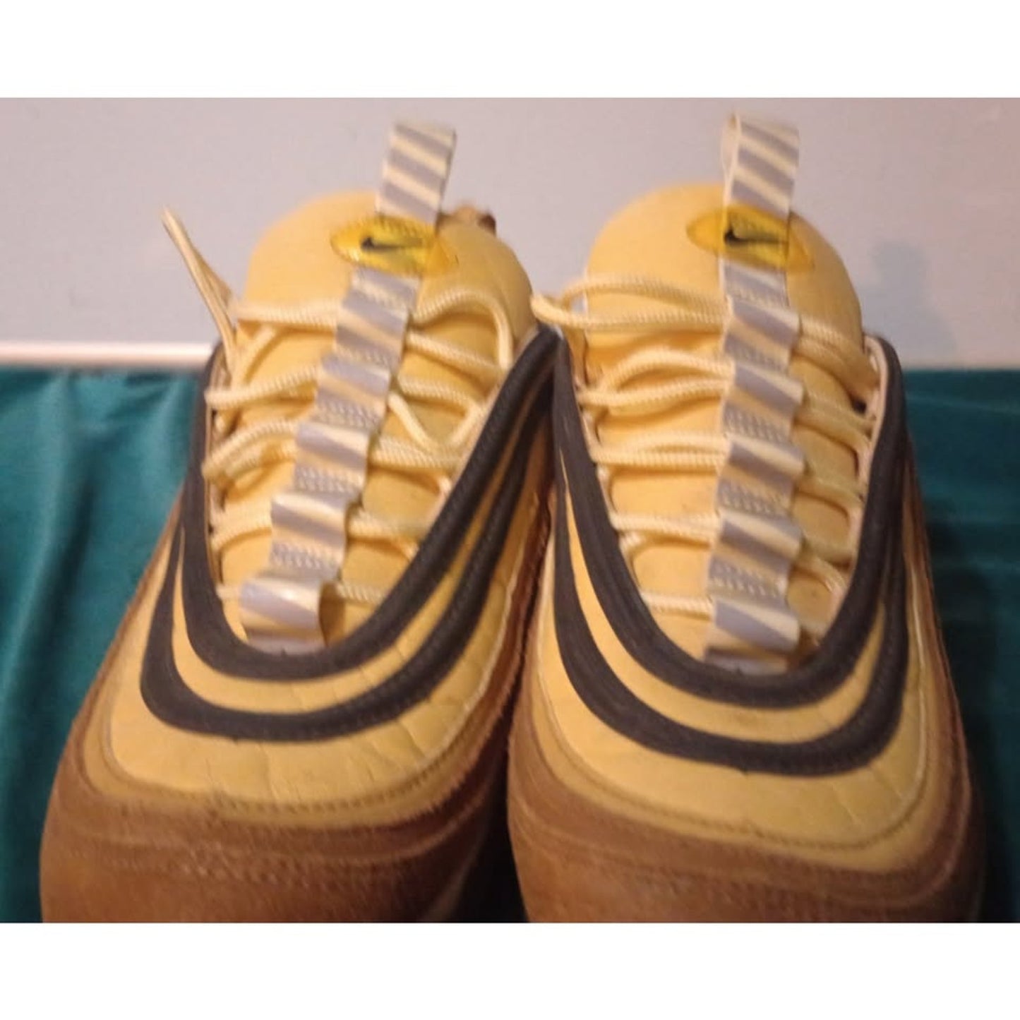 Nike Air Max 97 Ale Brown Elemental Gold Sneaker 921826-201 Men's 9.5