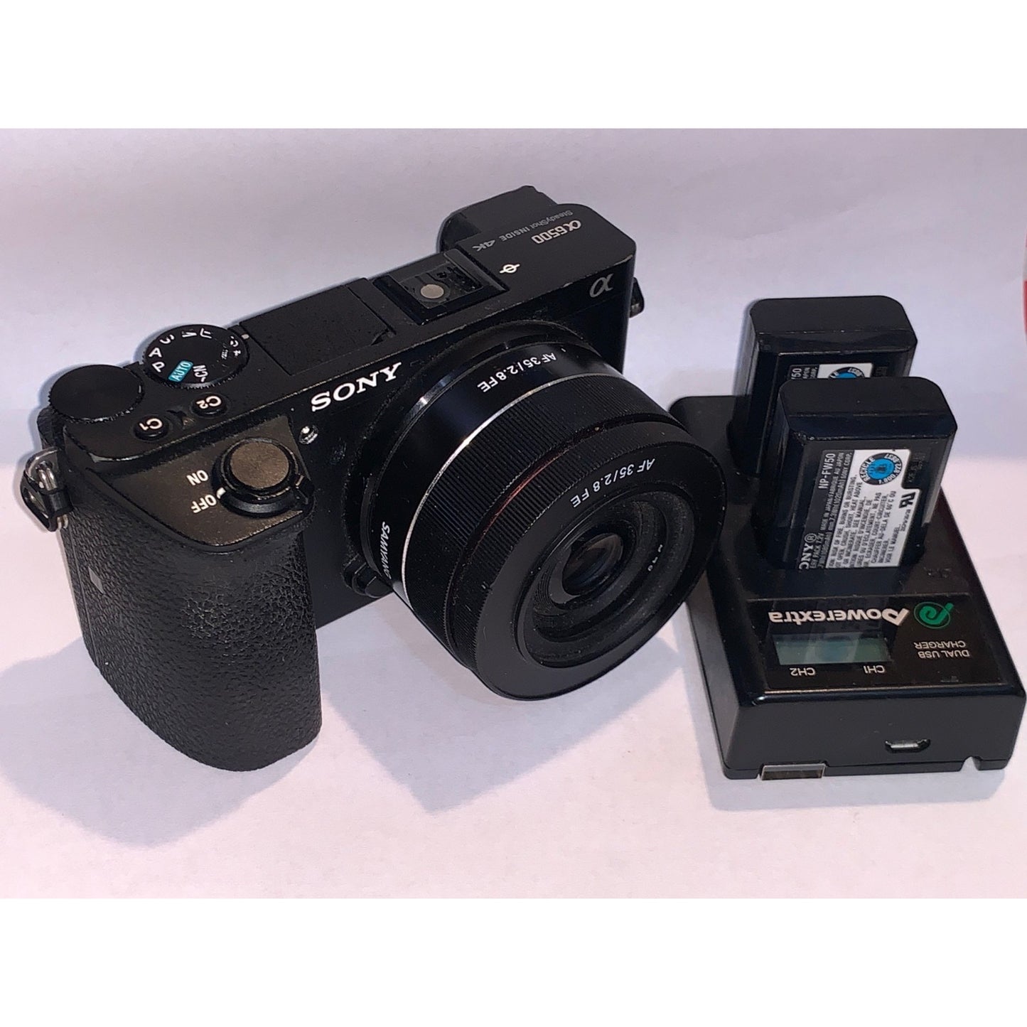 Sony Alpha A6500 Mirrorless Digital Camera 24.2MP Black With AF 35/2.8 FE Lens