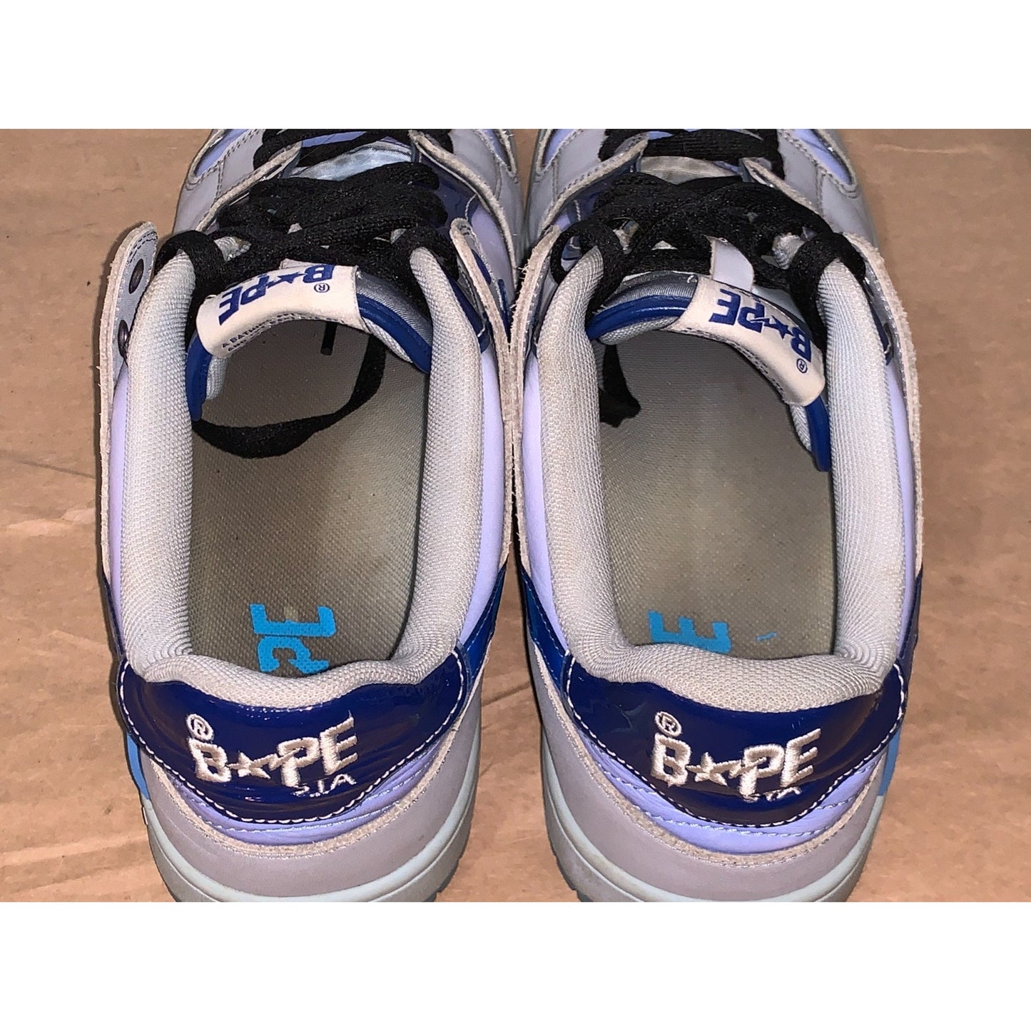 A Bathing Ape Bape SK8 STA Blue/White Size 12