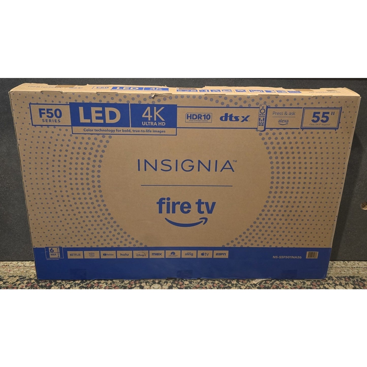Insignia 55" Class F30 Series LED 4K UHD Smart Fire TV / NS-55F01NA26 /