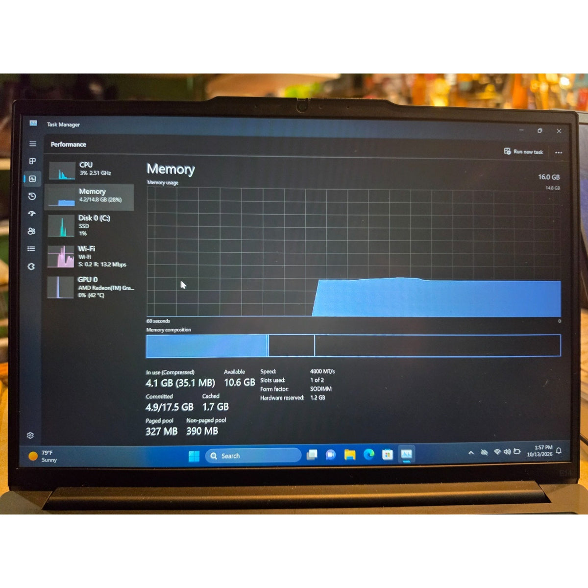 LENOVO ThinkPad E14 Gen 6 14" 512gb SSD 16GB Ram Ryzen 7 7735U AMD Radeon