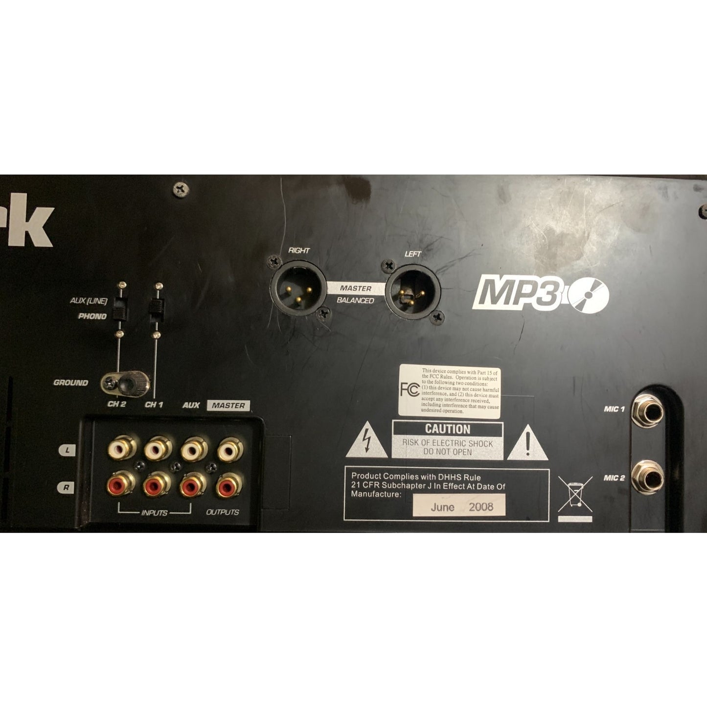Numark CD Mix 3 Twin Front Loading Mixer Silver