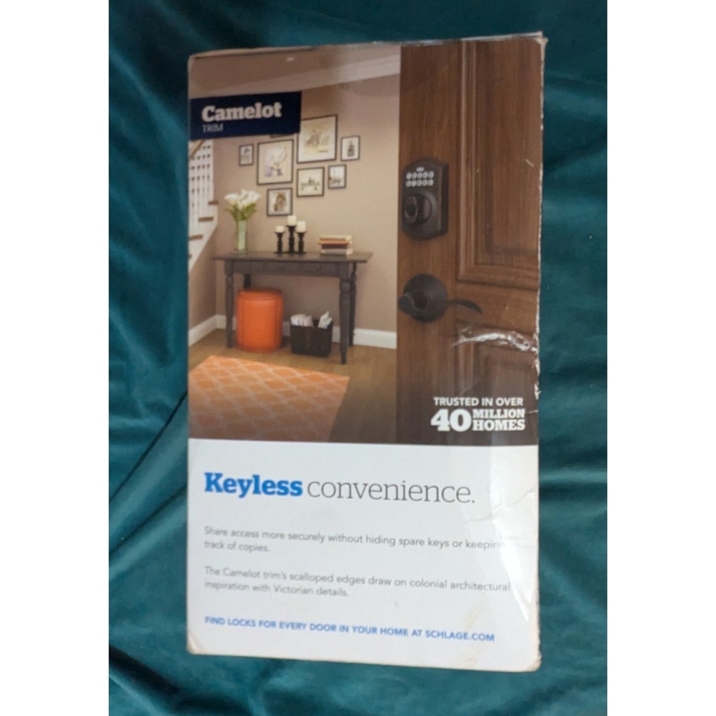 Schlage FBE365 V CAM 716 ACC Chamelot Aged Bronze Electronic Door