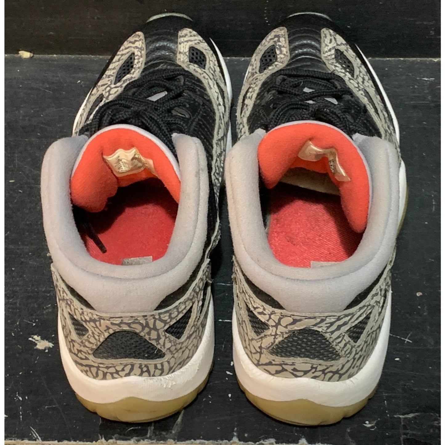 Size 9 - Air Jordan 11 Retro IE Low Black Cement White Red (919712-006)
