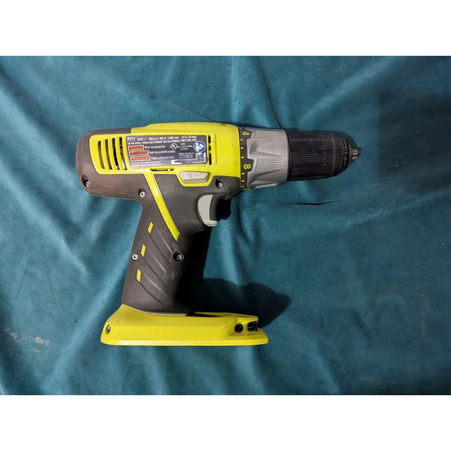 Ryobi P271 ONE+ 18V Lithium Ion 1/2"- Inch Speed Drill/Driver