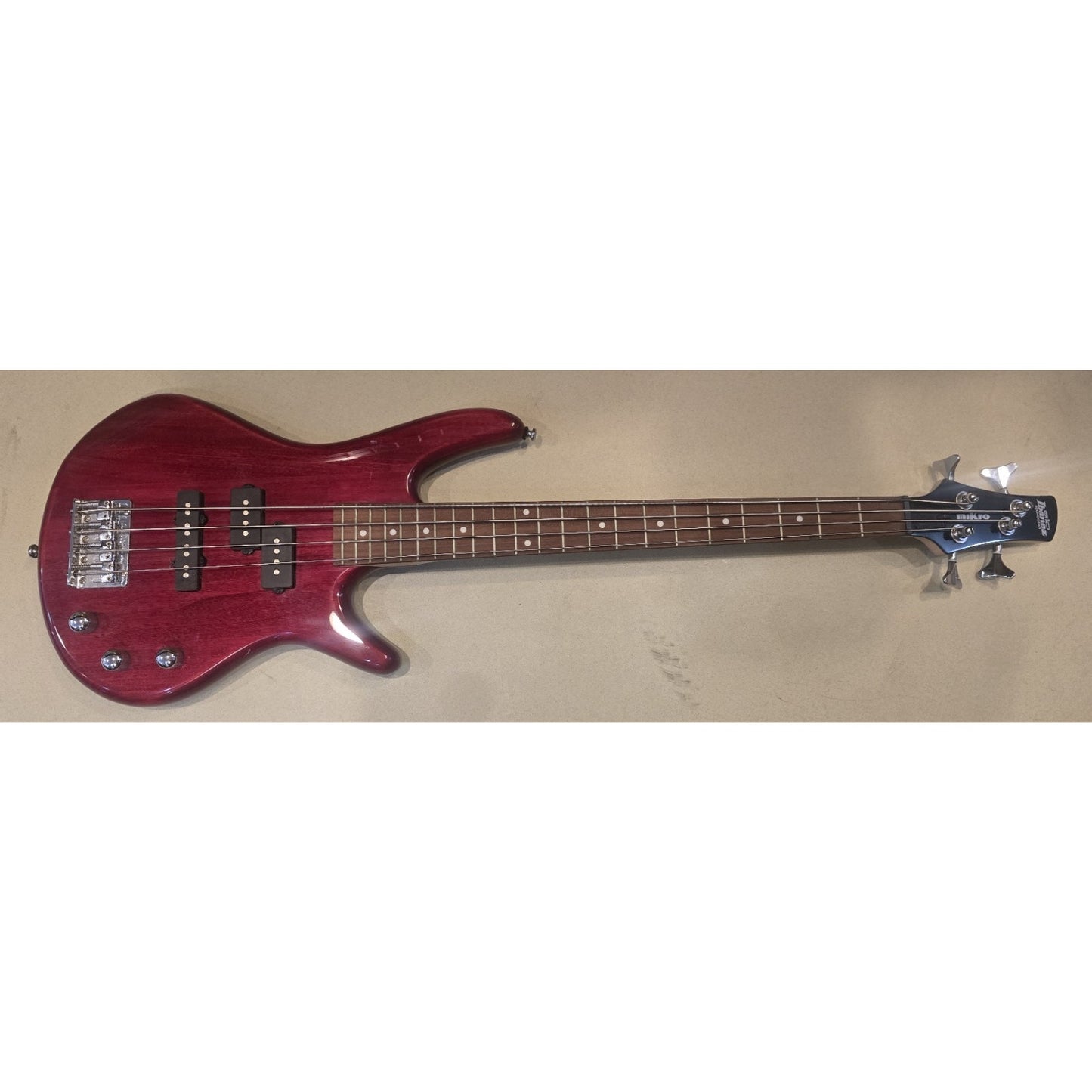 Ibanez GSRM20 Mikro Short-Scale Bass Guitar Transparent Red Rosewood