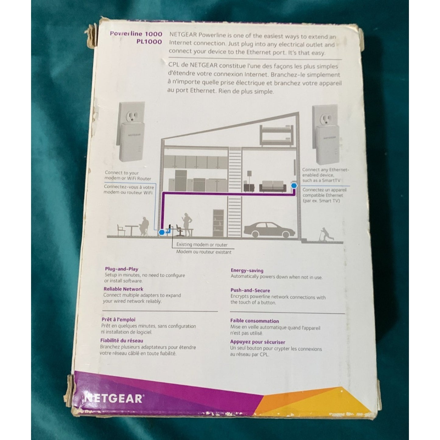 NETGEAR PL1000 Powerline 1000 Wi-Fi Network Extender 2 Pack