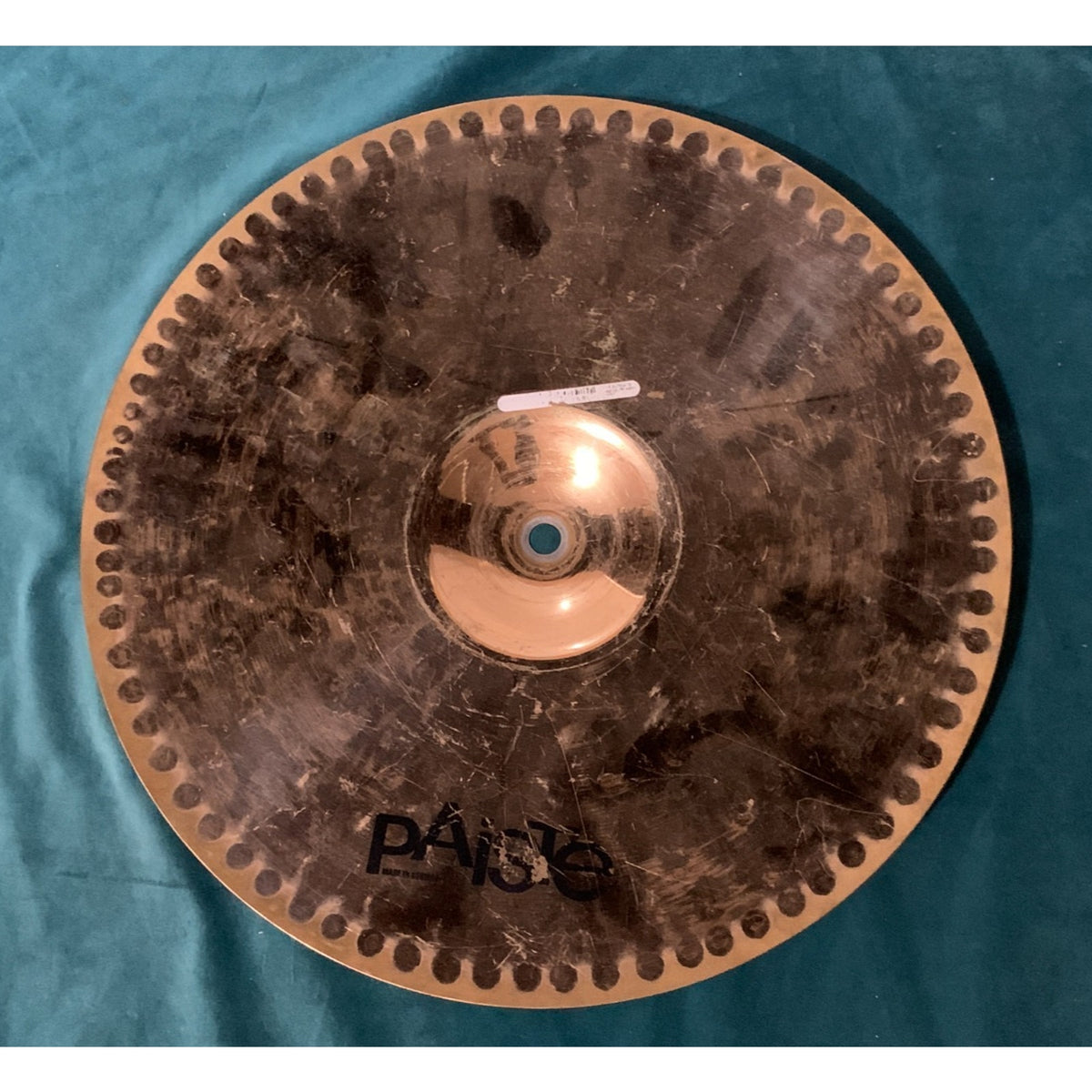 Paiste Alpha 14" Medium Hats Bottom Cymbal USED Hihat Hi Hat drum piece part