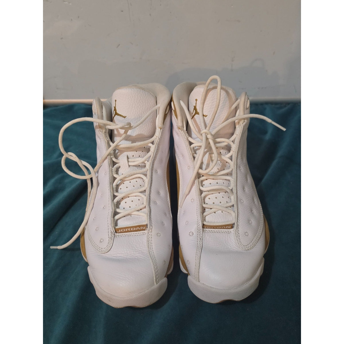 Air Jordan 13 Retro 2023 White/Wheat Leather 414571-171 Men Size 10.5