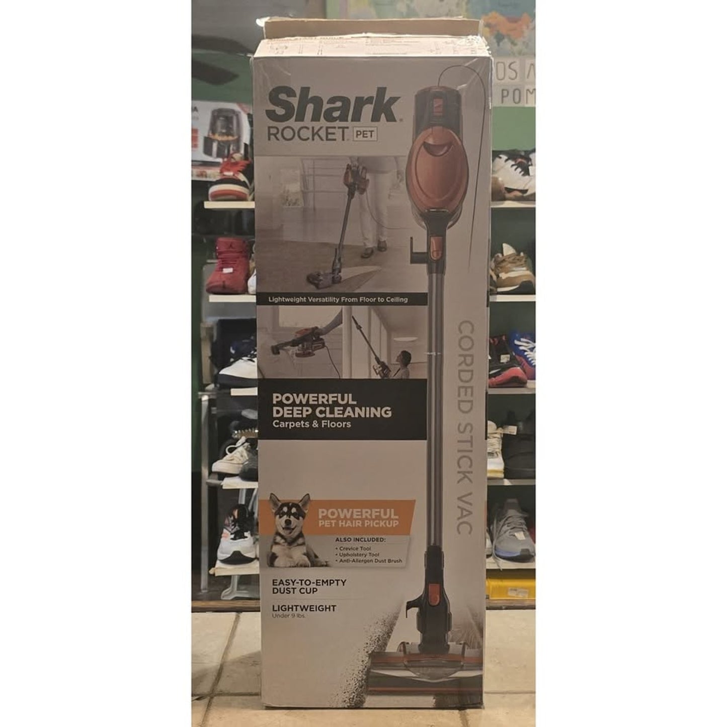 Shark Rocket Pet Vacuum Cleaner HV301 V5 Silver/Orange OPEN BOX