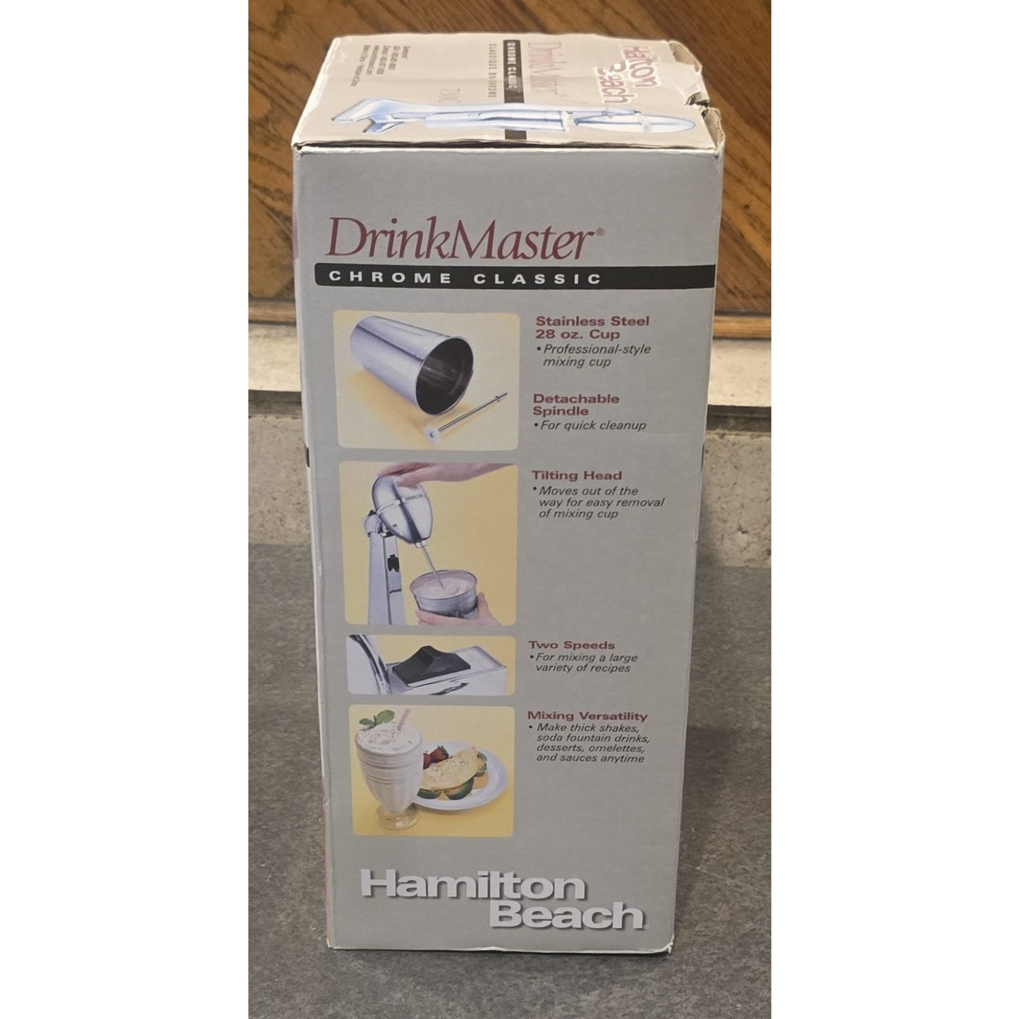 Hamilton Beach DrinkMaster Chrome Classic Mixer Milkshake Maker 730C