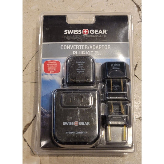 New Swiss Gear Worldwide Global Electric Convertor/Adapter Plug Kit