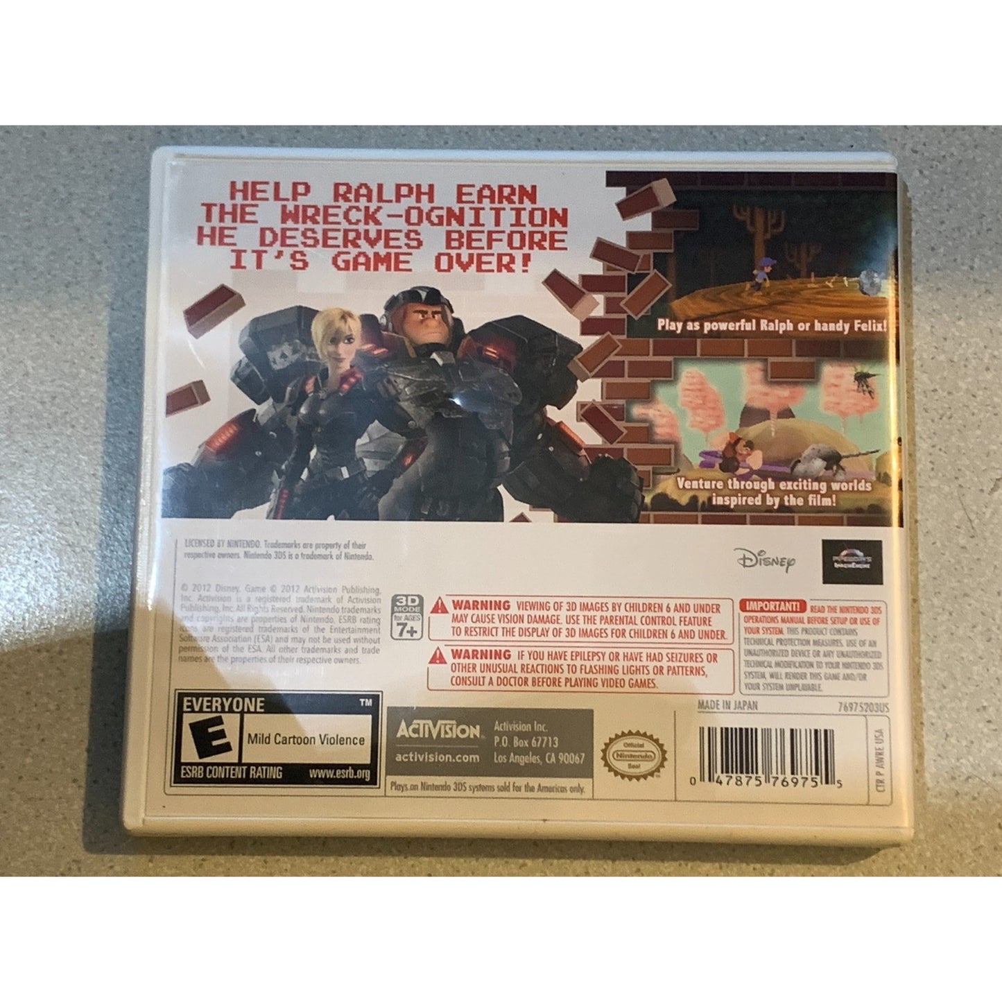 Disney's Wreck-It Ralph (Nintendo 3DS, 2012)