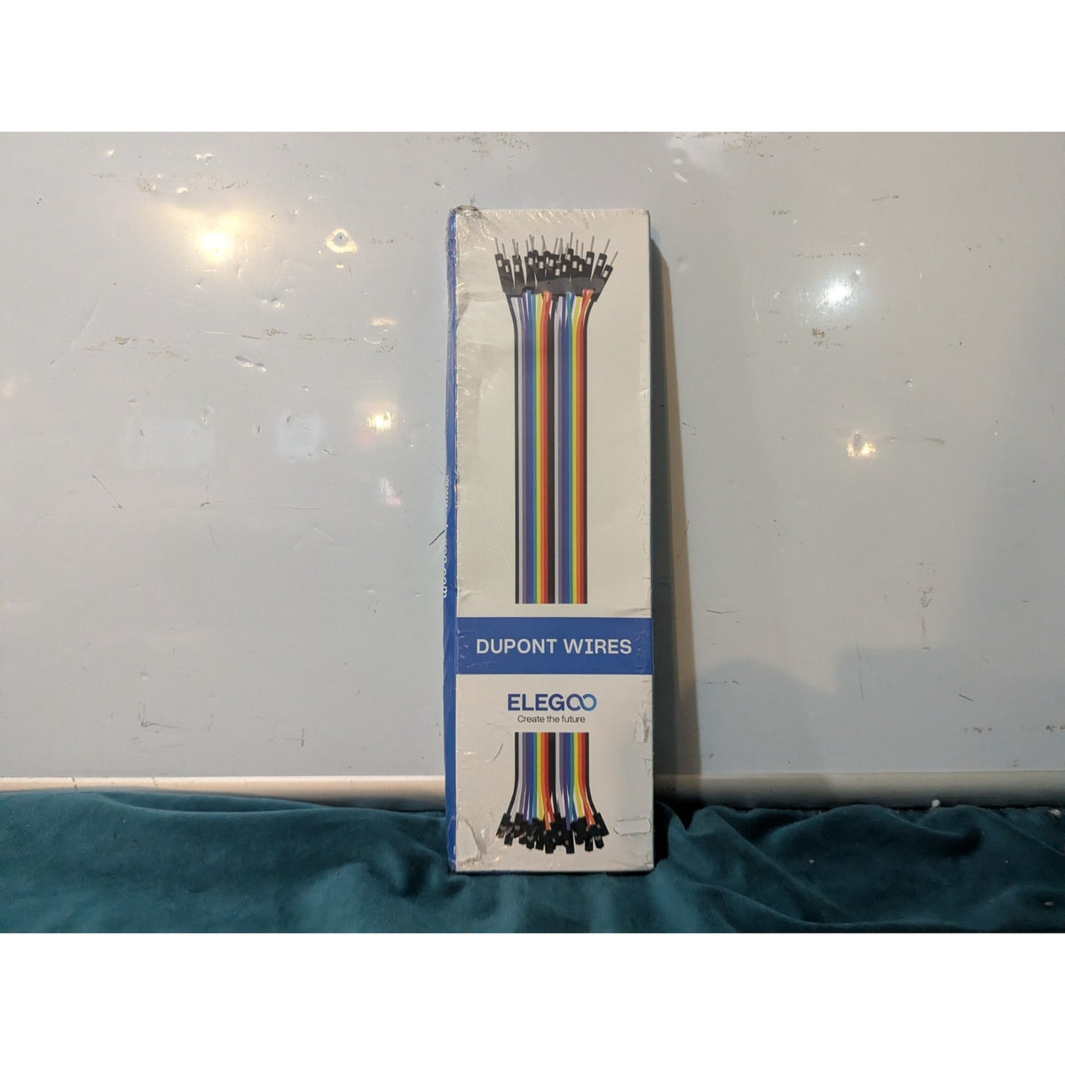 Elegoo 120pc Breadboard Multicolored Dupont Wire Ribbon Cables