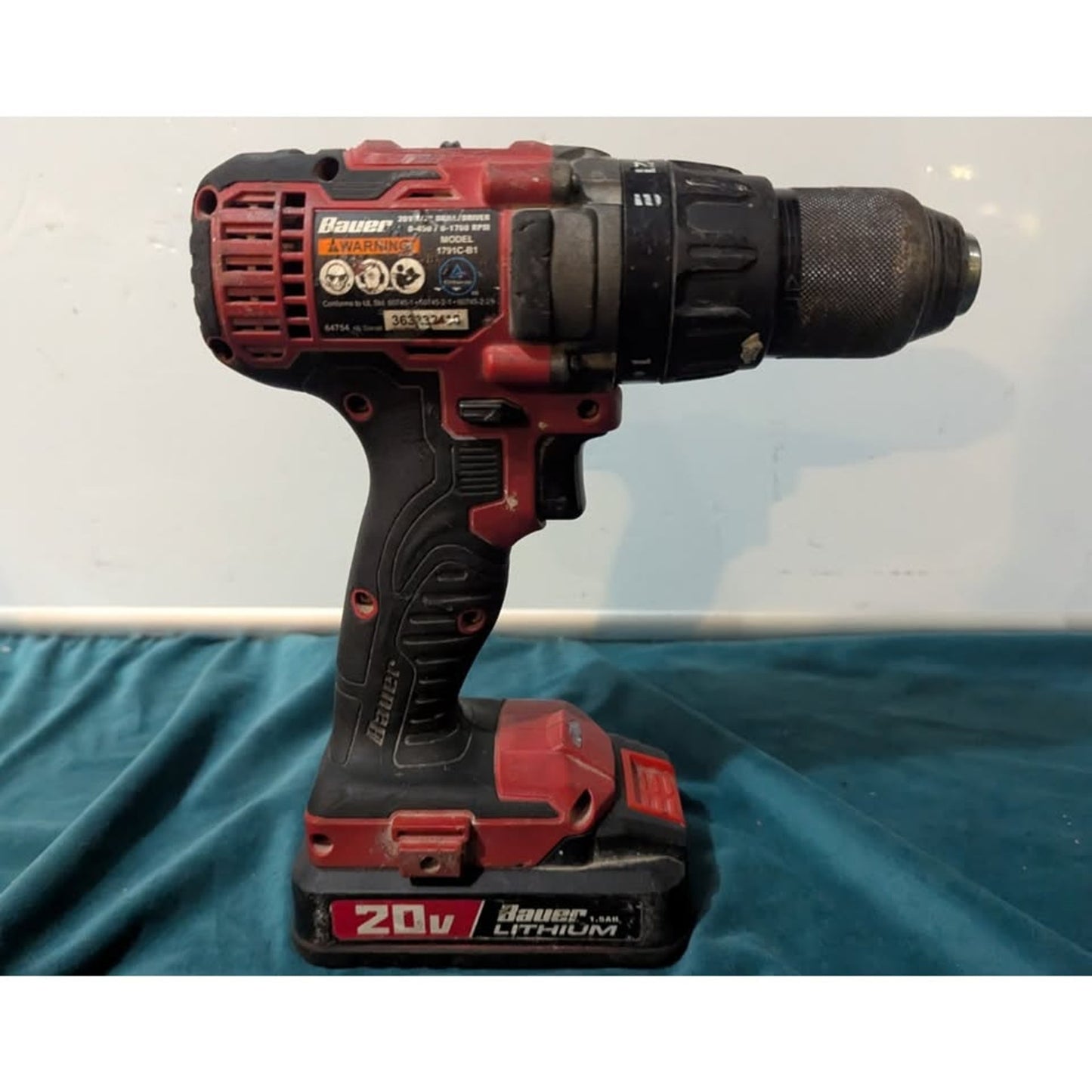 BAUER 20V 1/2" Drill Driver 1791C-B1 Tool Only