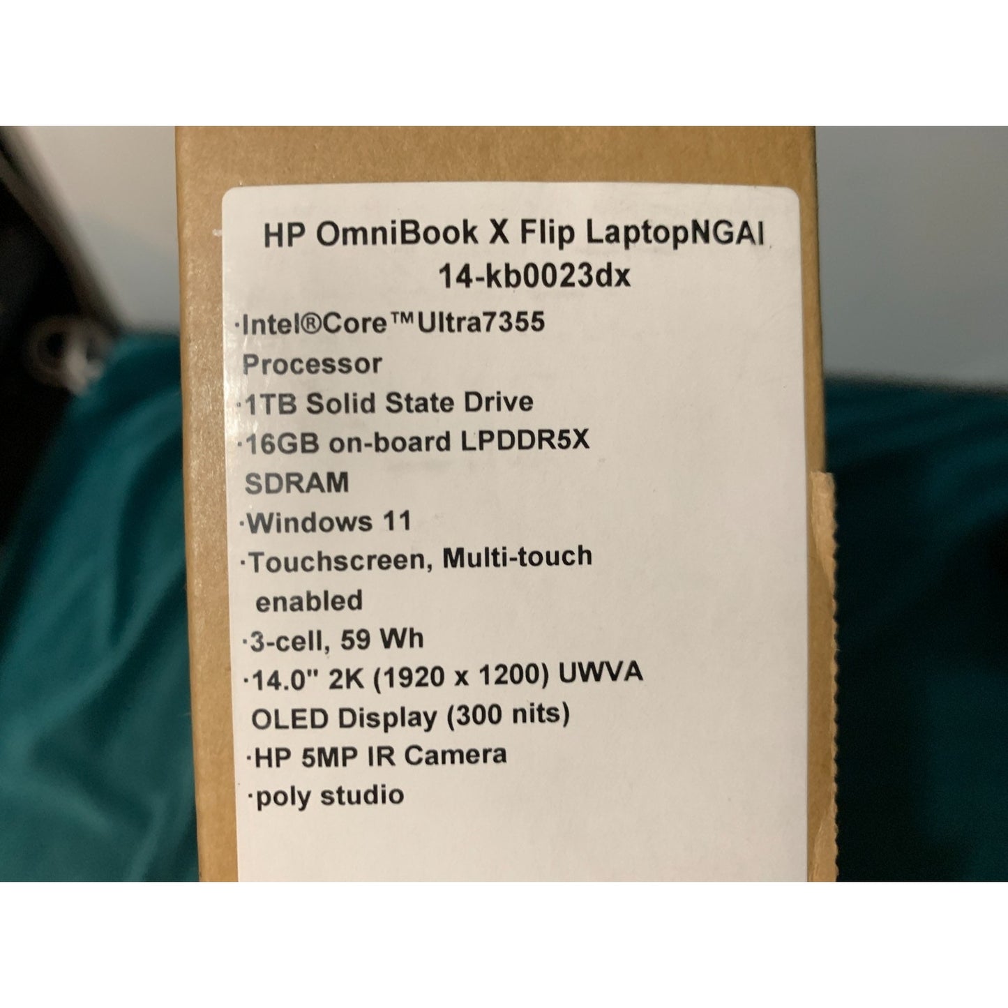 HP OmniBook X Flip 2-in-1 14" 2K OLED Laptop | Ultra 7 | 16GB RAM | 1TB SSD |