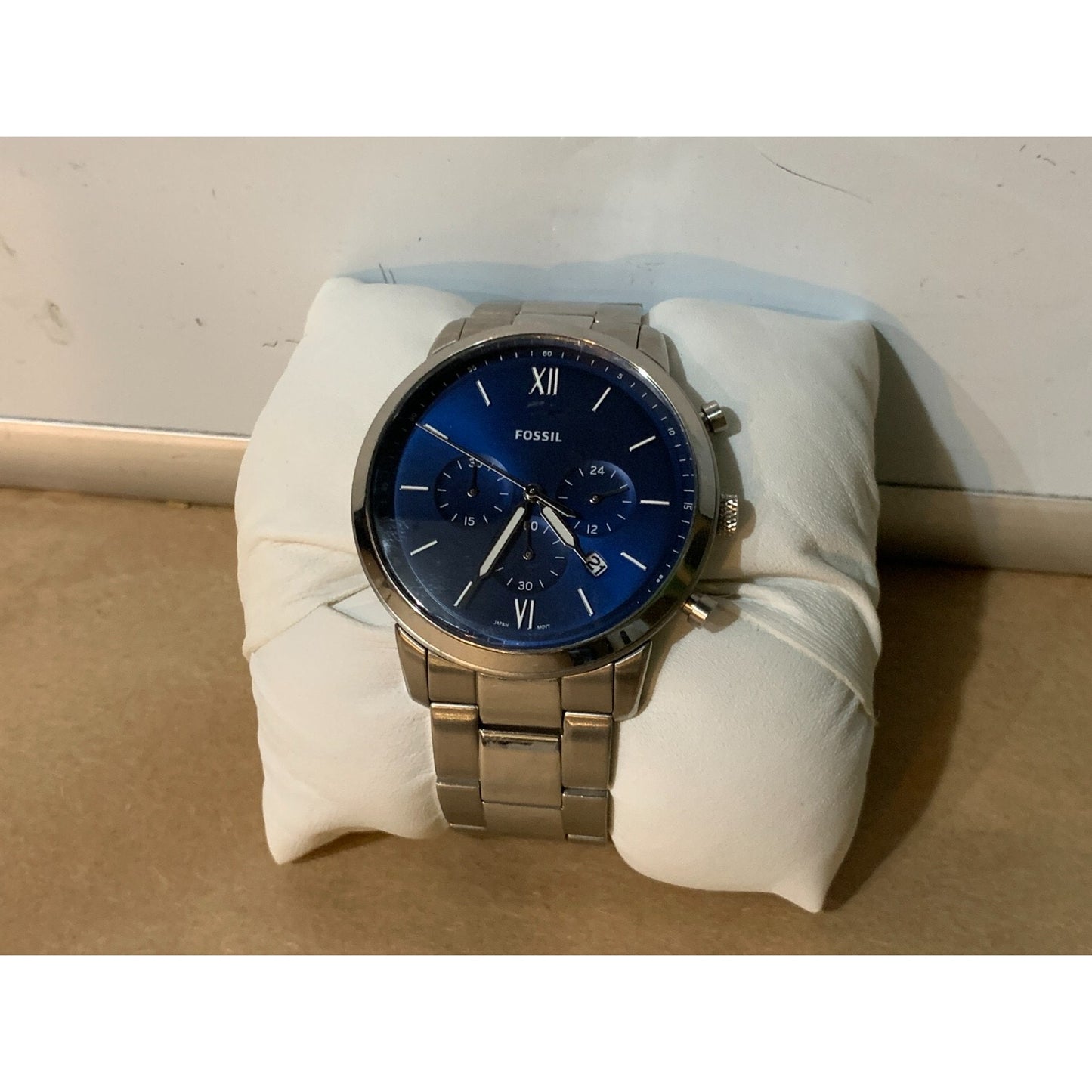 Fossil FS5792 Men's Neutra Chronograph Quartz Blue Dial Watch 44mm