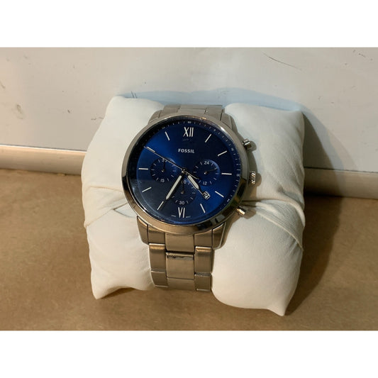 Fossil FS5792 Men's Neutra Chronograph Quartz Blue Dial Watch 44mm