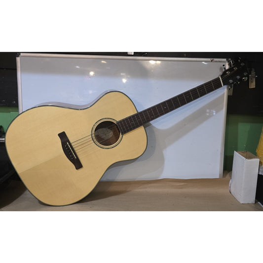 Fender GA-43S RARE Natural Gloss 100% Solid Spruce & Mahogany OM Model w/ Case