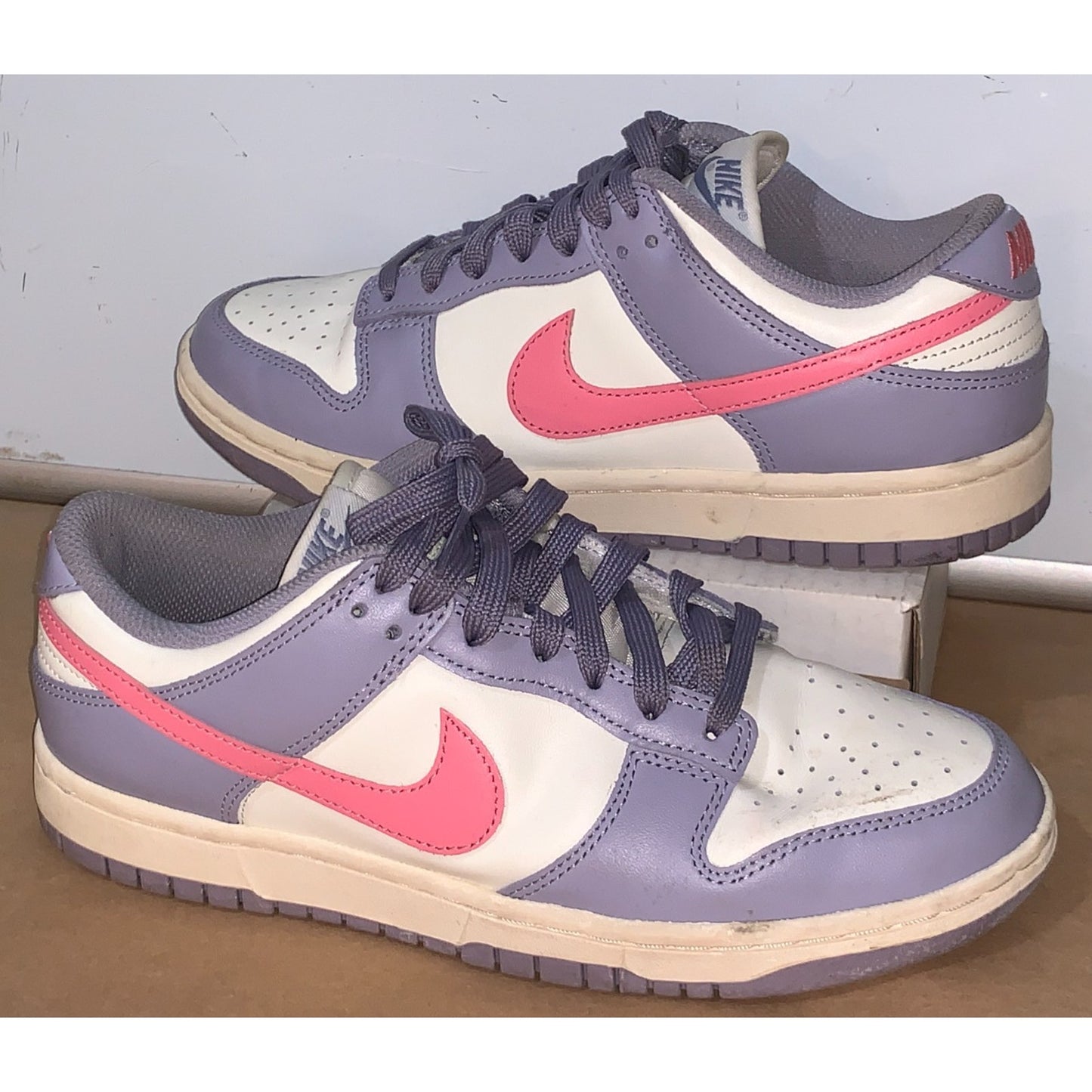 Nike Dunk Low Indigo Haze Coral Chalk Pink Purple Size 8 Women DD1503-500 2023