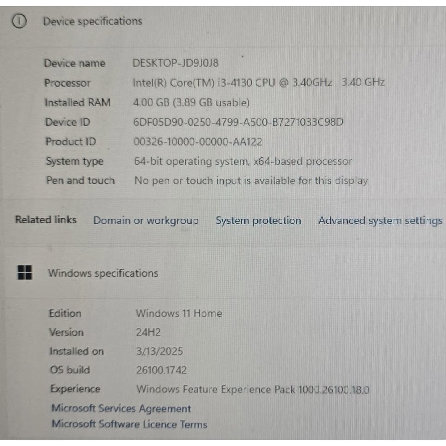 Lenovo ThinkCentre M93z / Intel Core I3-4130 3.40GHz / 500GB HDD / 4GB Ram / All-In-One Desktop