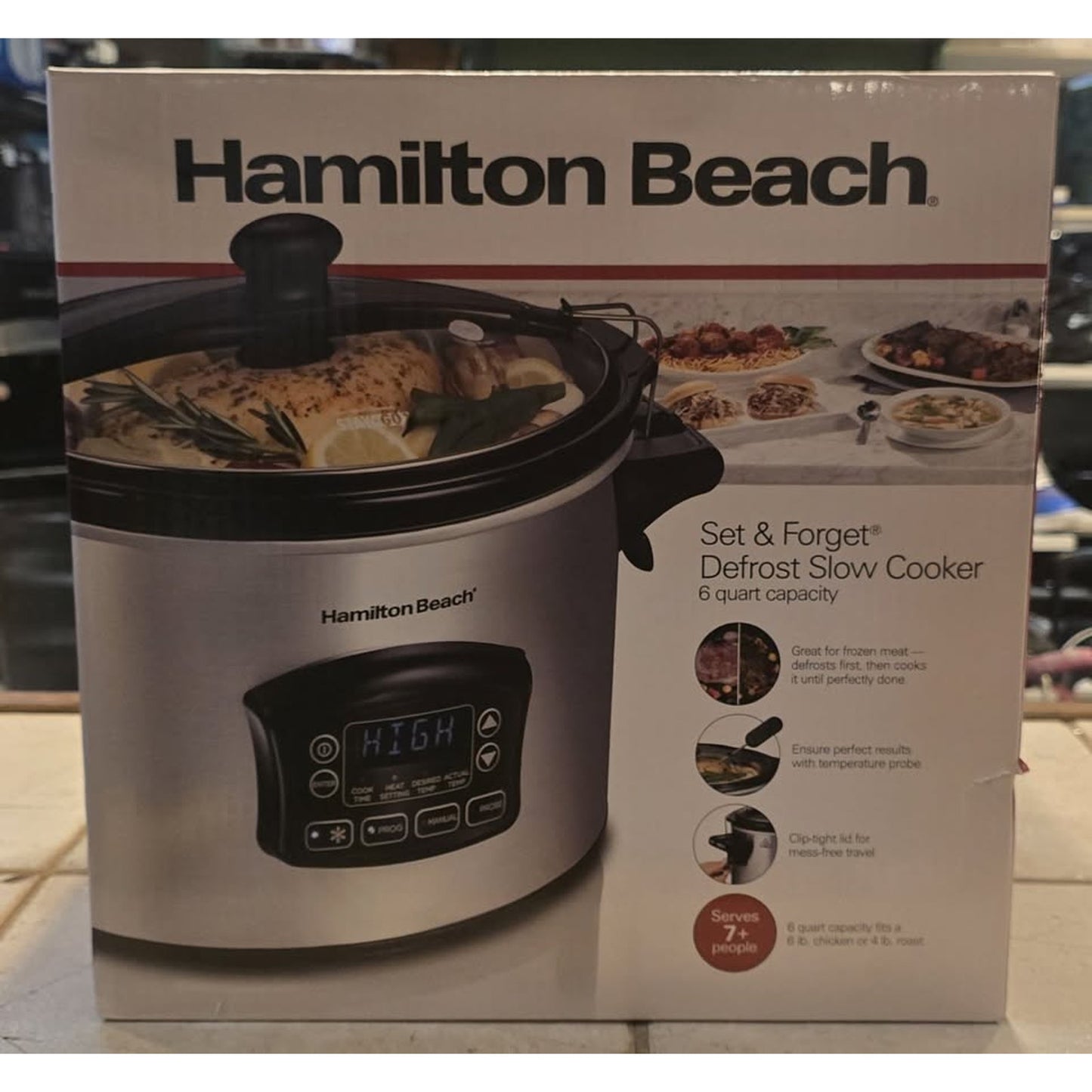 Hamilton Beach 6-Quart Set & Digital Programable Slow Cooker / 33689 /