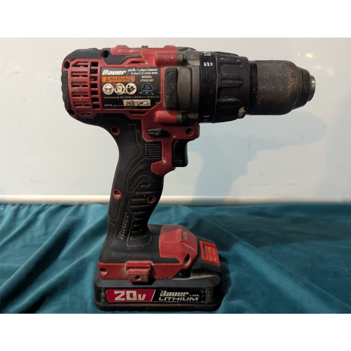 BAUER 20V 1/2" Drill Driver 1791C-B1 Tool Only