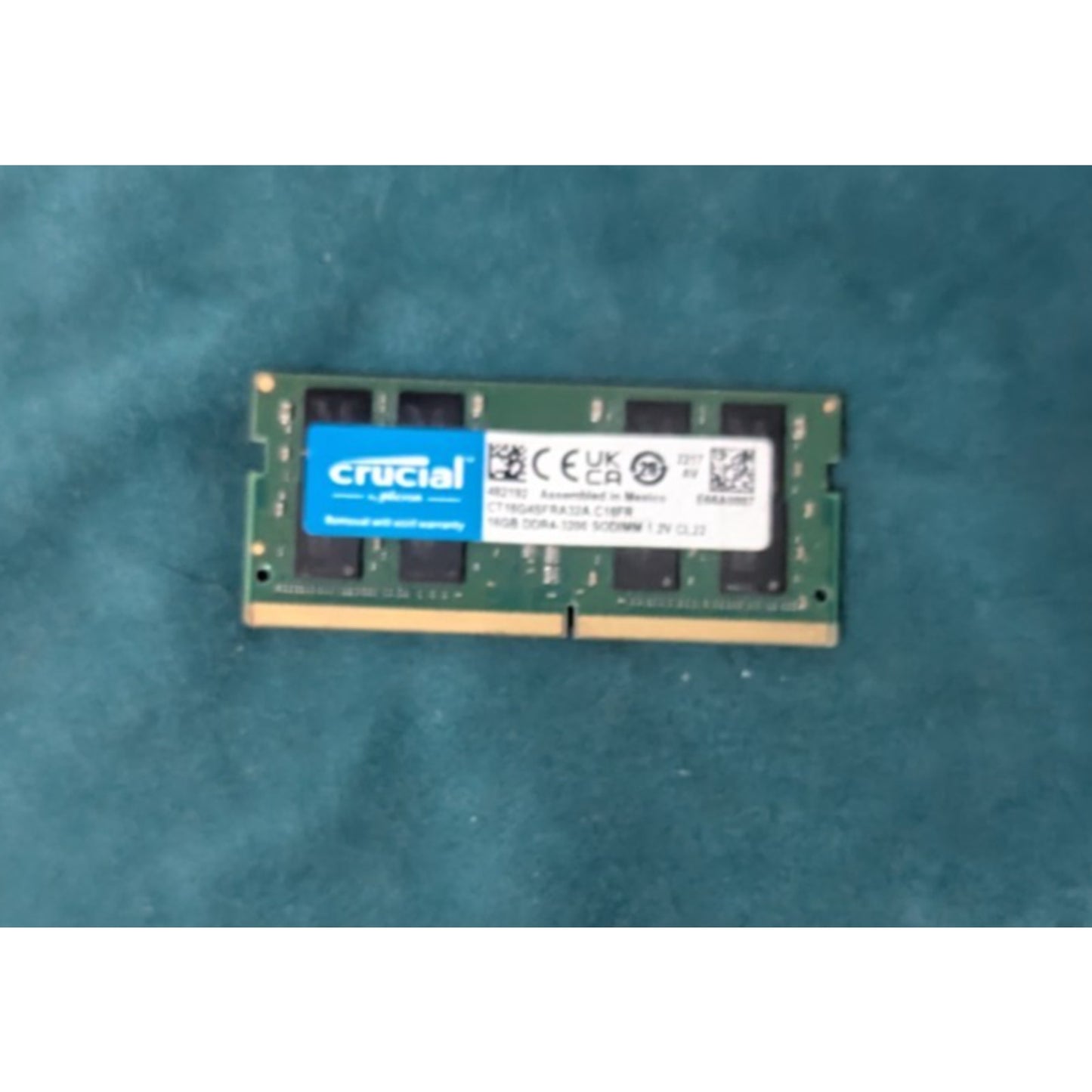 Crucial 16GB DDR4 CL22 SODIMM Laptop RAM