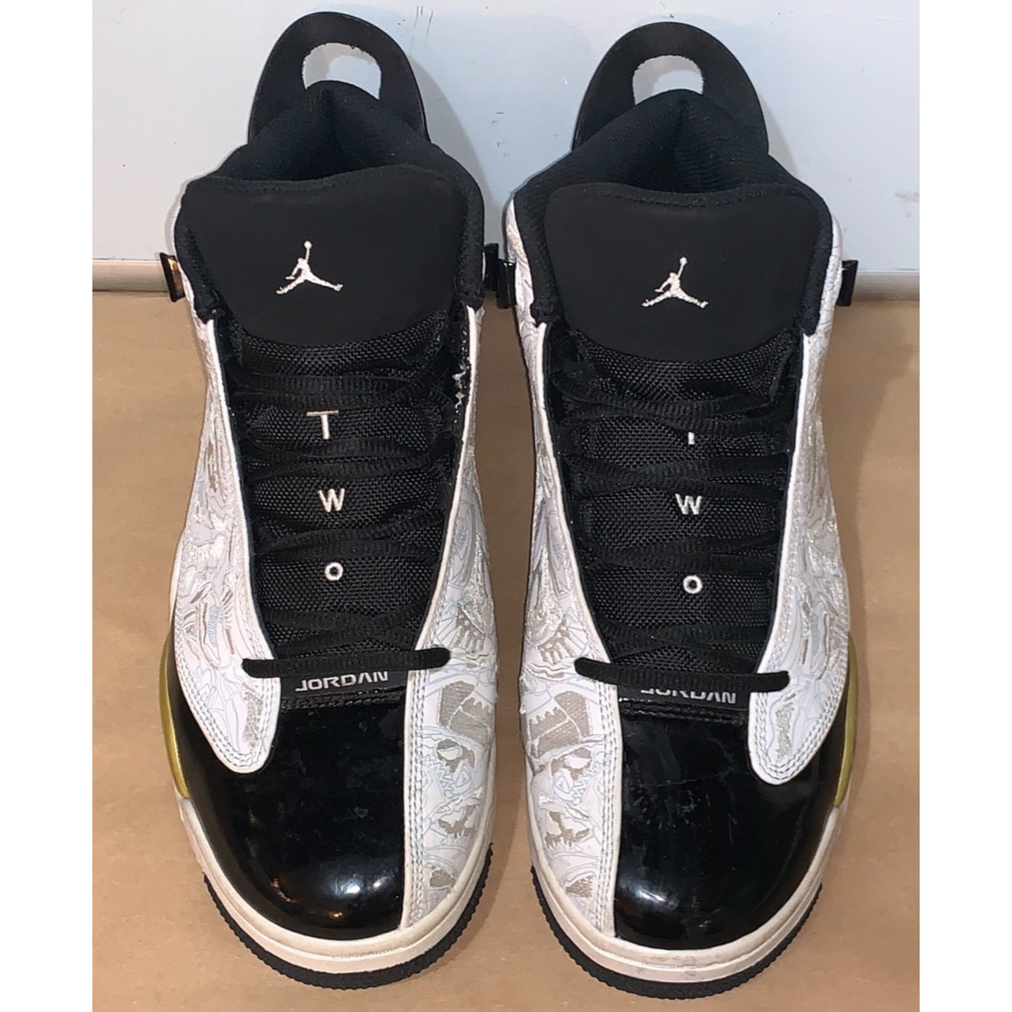 Nike Air Jordan Dub Zero Men Size 10 311046-005 Metallic Gold Basketball Shoes