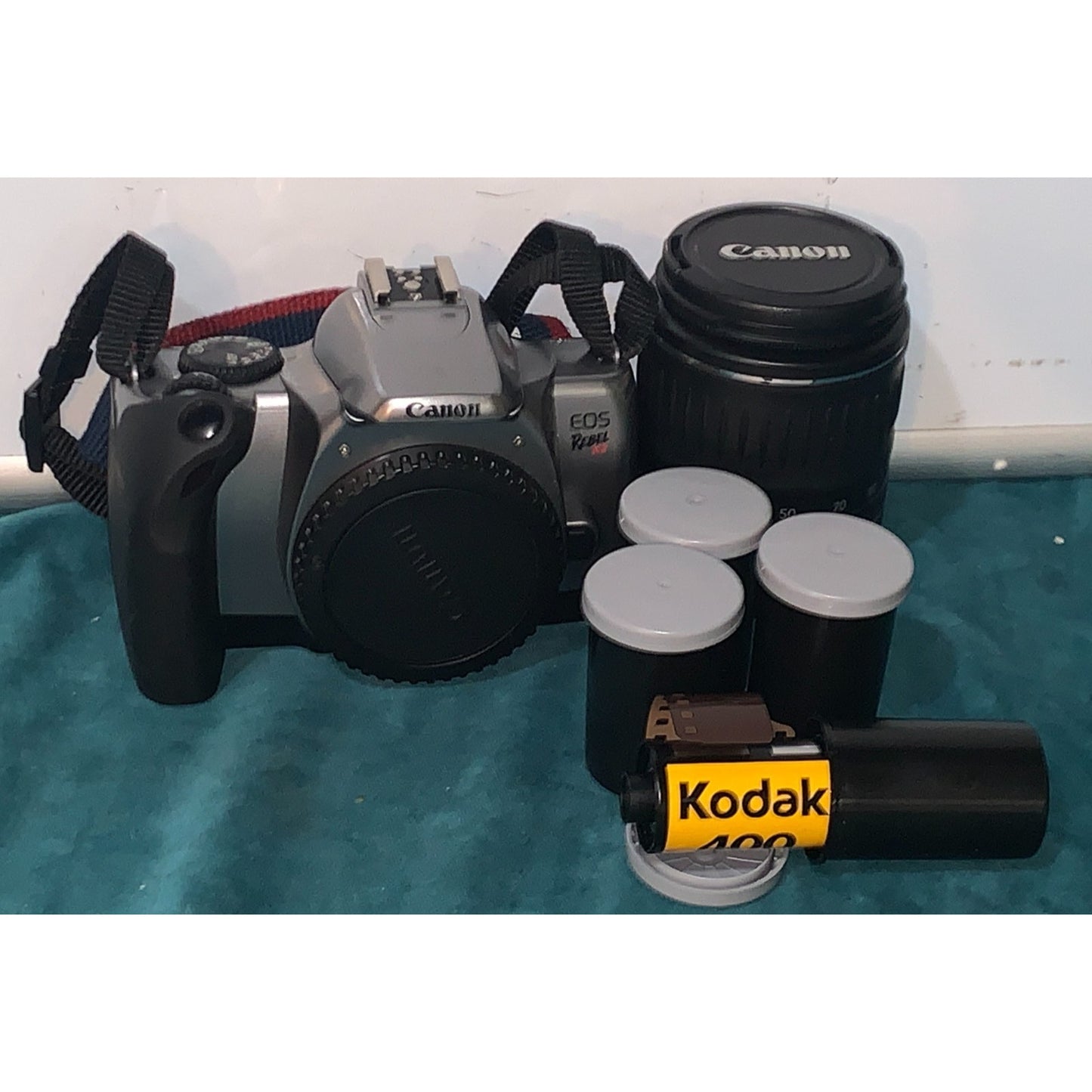 Canon EOS Rebel K2 35mm SLR Film Camera with EF 28-90mm Lens Silver