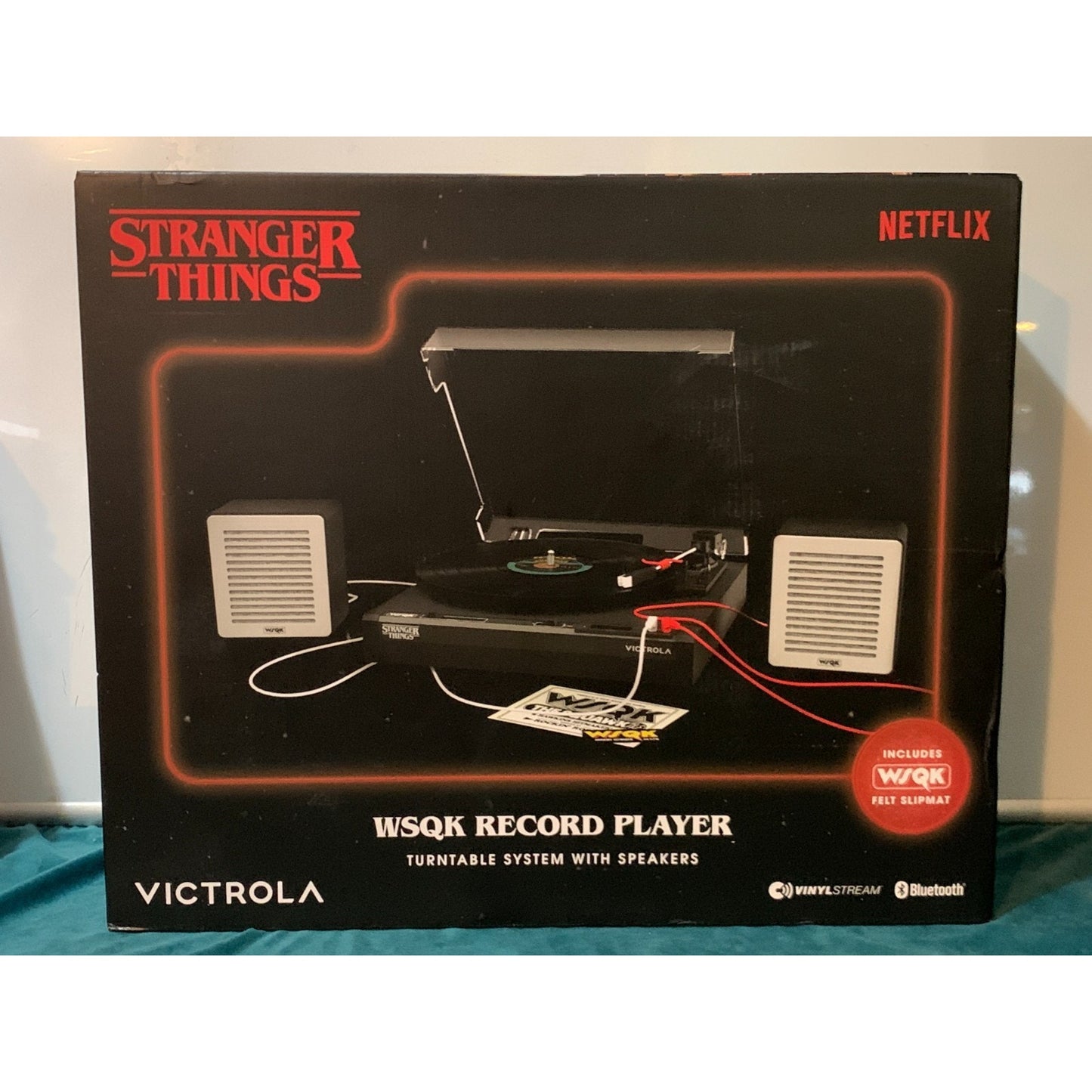 STRANGER THINGS Victrola WSQK Record Player With Speakers Bluetooth NEW SEALED