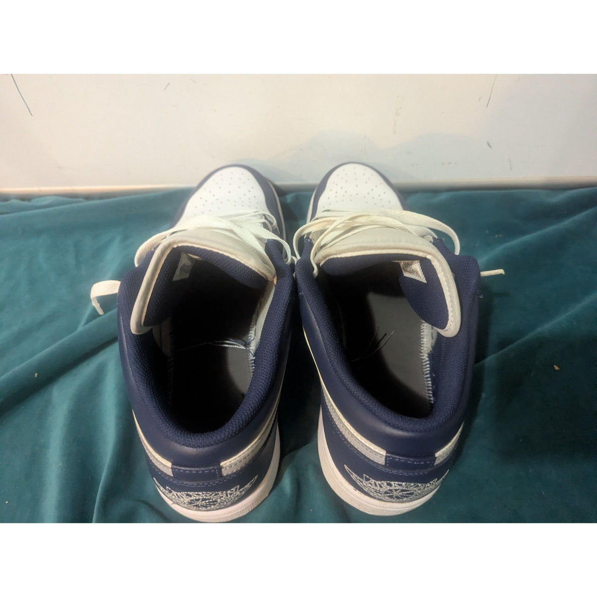 Jordan 1 Low Wolf Grey Midnight Navy 553558-141 13 Mens
