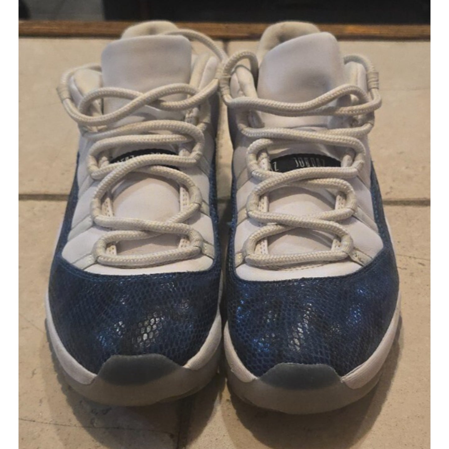 Nike Air Jordan 11 Retro Low Snakeskin Navy Mens 12 CD6846-102 Sneakers 2019