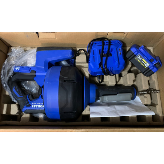 Kobalt 24V Max Cordless Drain Auger Kit With Battery & Charger #4891704