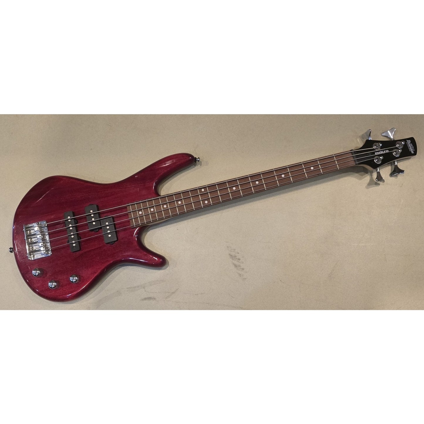 Ibanez GSRM20 Mikro Short-Scale Bass Guitar Transparent Red Rosewood