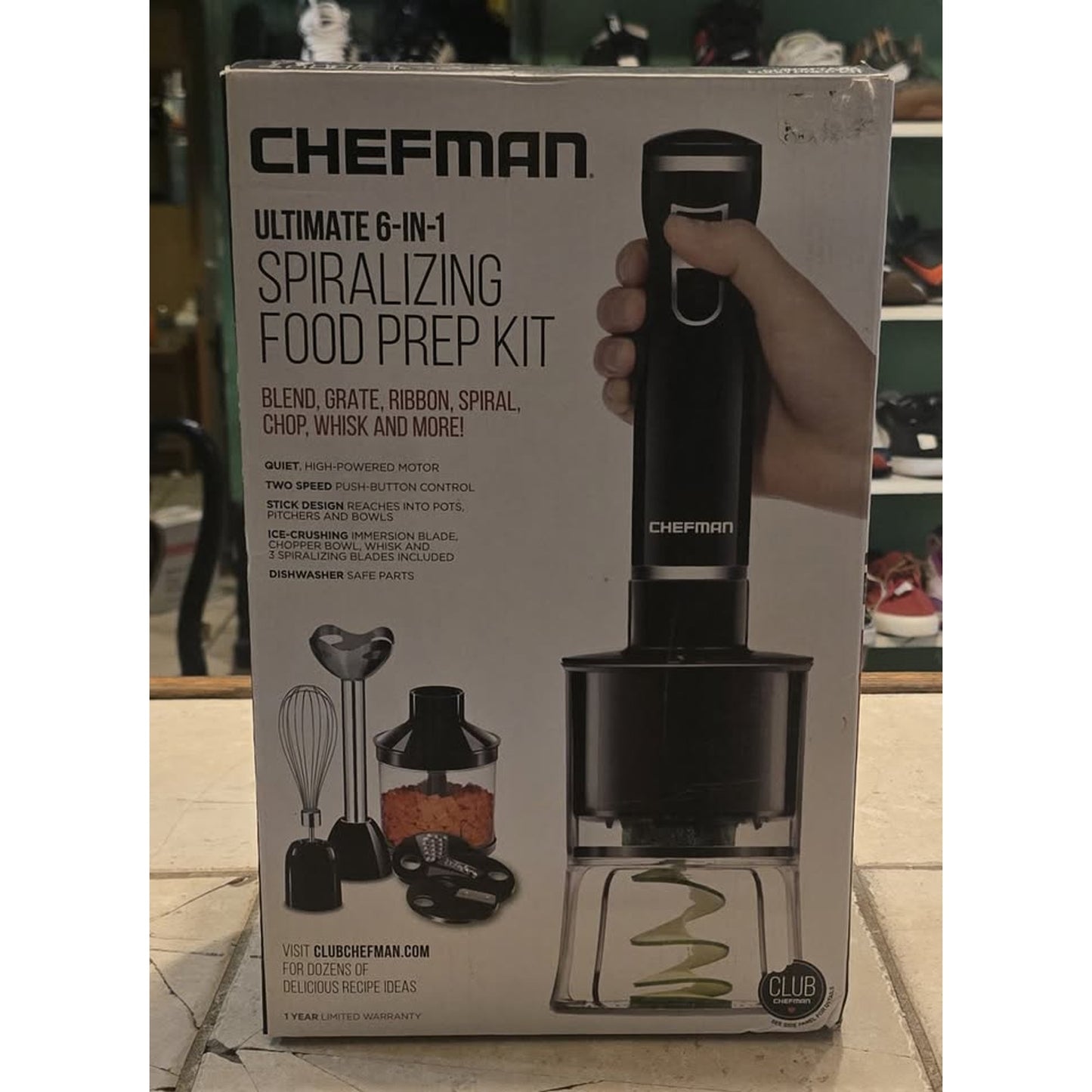 Chefman Ultimate 6-In-1 Spiralizzing Food Prop Kit