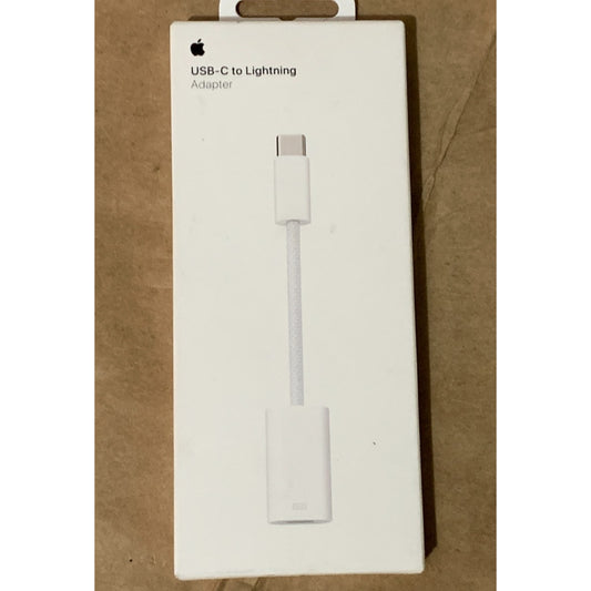 Apple Adapter USB-C to 8 Pin Connector Braided White MUQX3AM/A New