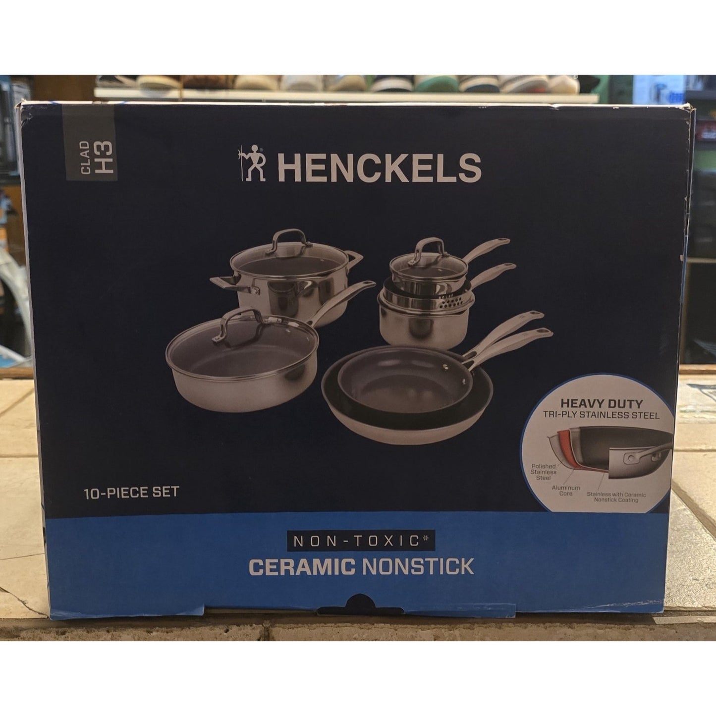 Henckels Clad H3 10Pc Stainless Steel Cookware Set