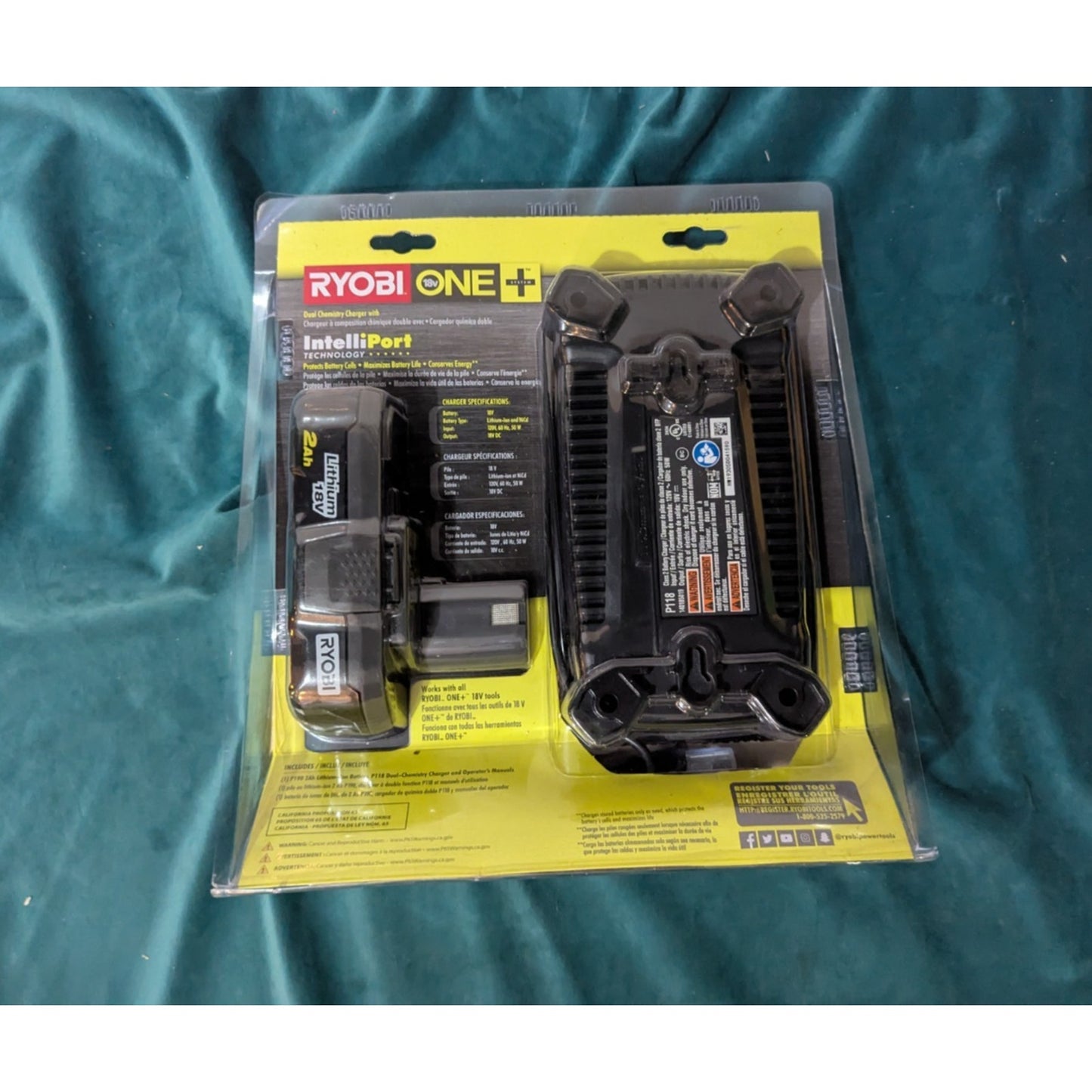 Ryobi 18V One Plus 2.0Ah Battery And Charger Upgrade Kit