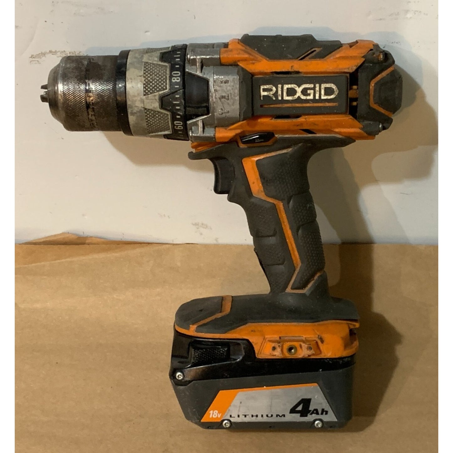 RIDGID 18V 1/2 in. Hammer Drill/Driver Kit R8611503 w/ 4ah Battery