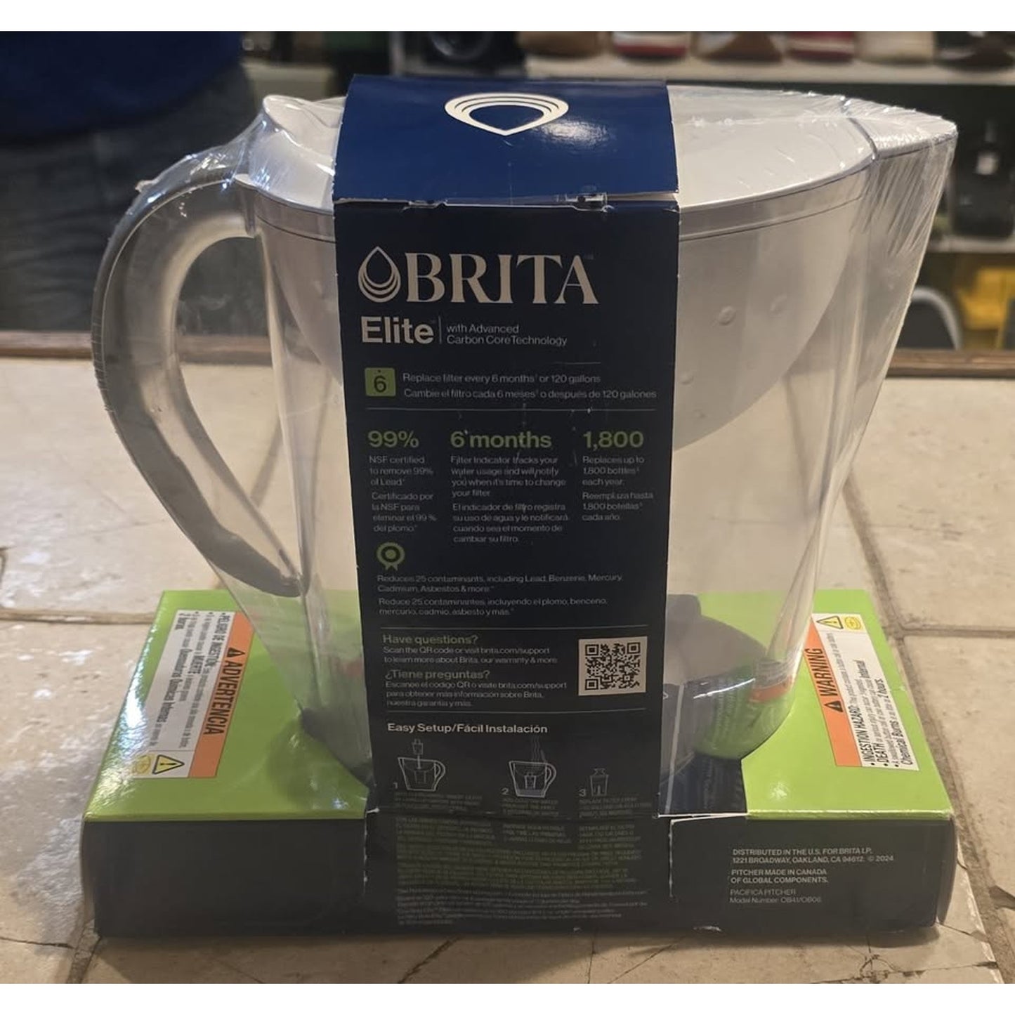 Brita Elite Water Filter Pitcher