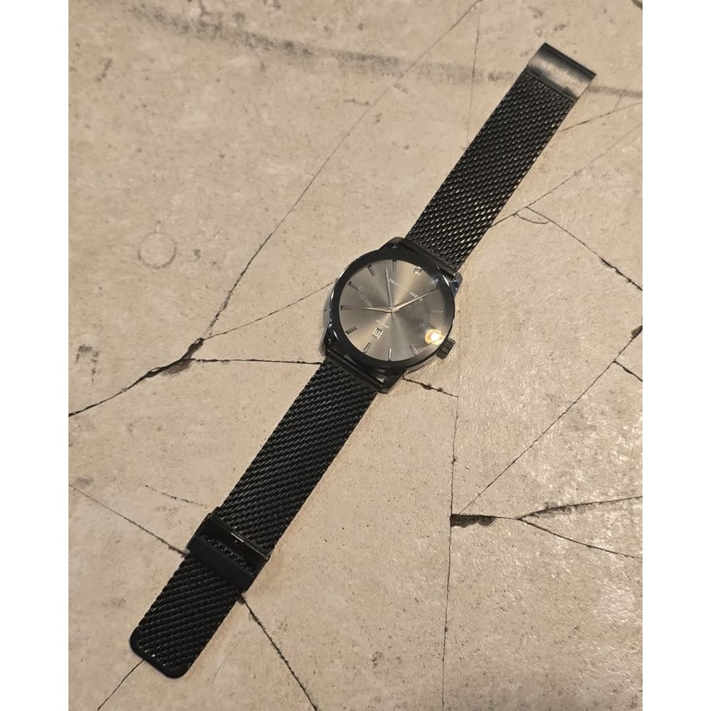 George Beene Gunmetal Diamone Accent Watch / GBA001GU /