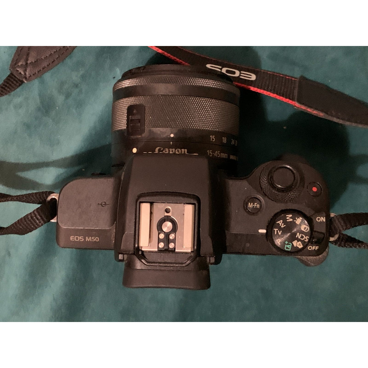 Canon EOS M50 24.1MP Camera Black with 15-45mm Lens & charger