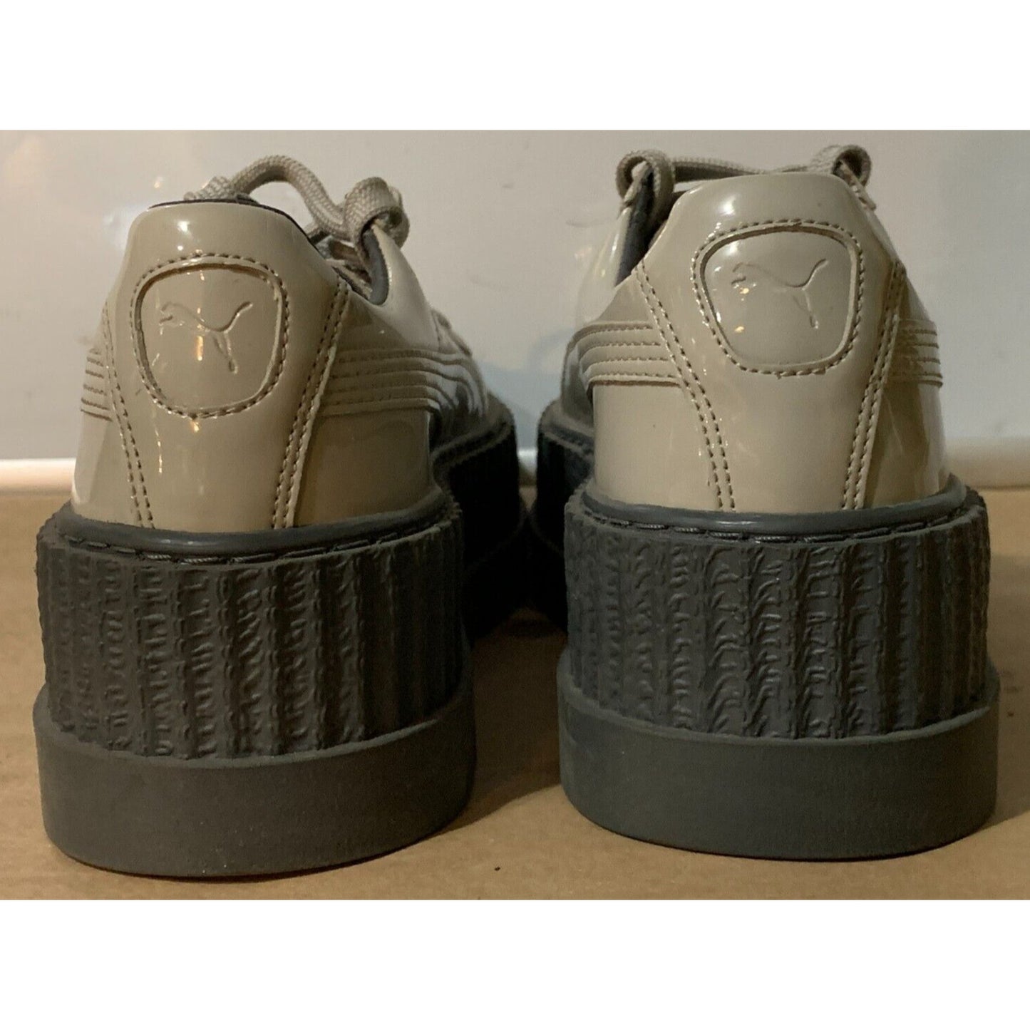 Puma Fenty by Rihanna Pointy Creeper Patent Dove 366270-02 Women's Size 6