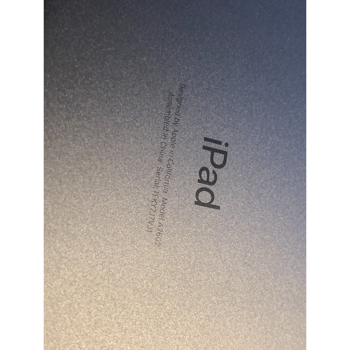 Apple iPad 9th Generation 64GB WiFi A2602 Space Gray MK2K3LL/A