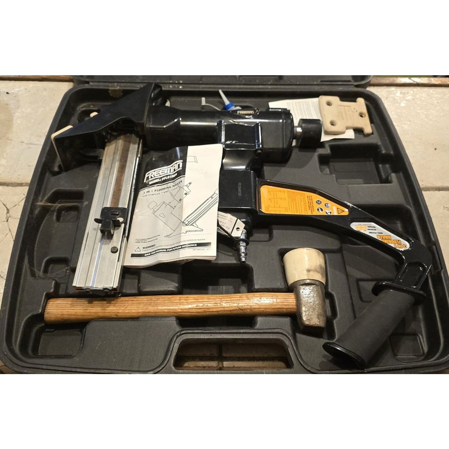 Freeman PFL618BR Pneumatic 3in1 16 Gauge Flooring Nailer Wolfpack